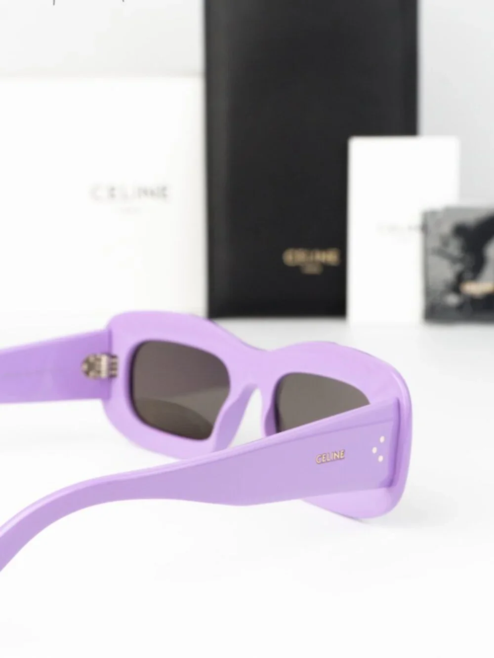 Celine Men Sunglasses Purple Grey Rectangle CL40294I 78A NEW AUTHENTIC